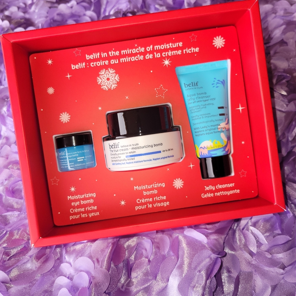 *BELIF* 3-Pc Holiday Moisturizing Bomb Gift Set